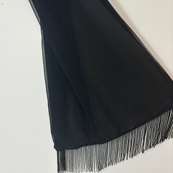 Women’s Bronze Maxi Strapless Dress W/Elbow Length Open-Front Jacket & Scarf - Picture 10 of 15